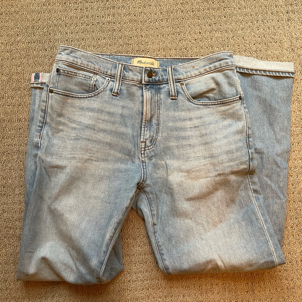 Madewell light wash stretch selvedge denim